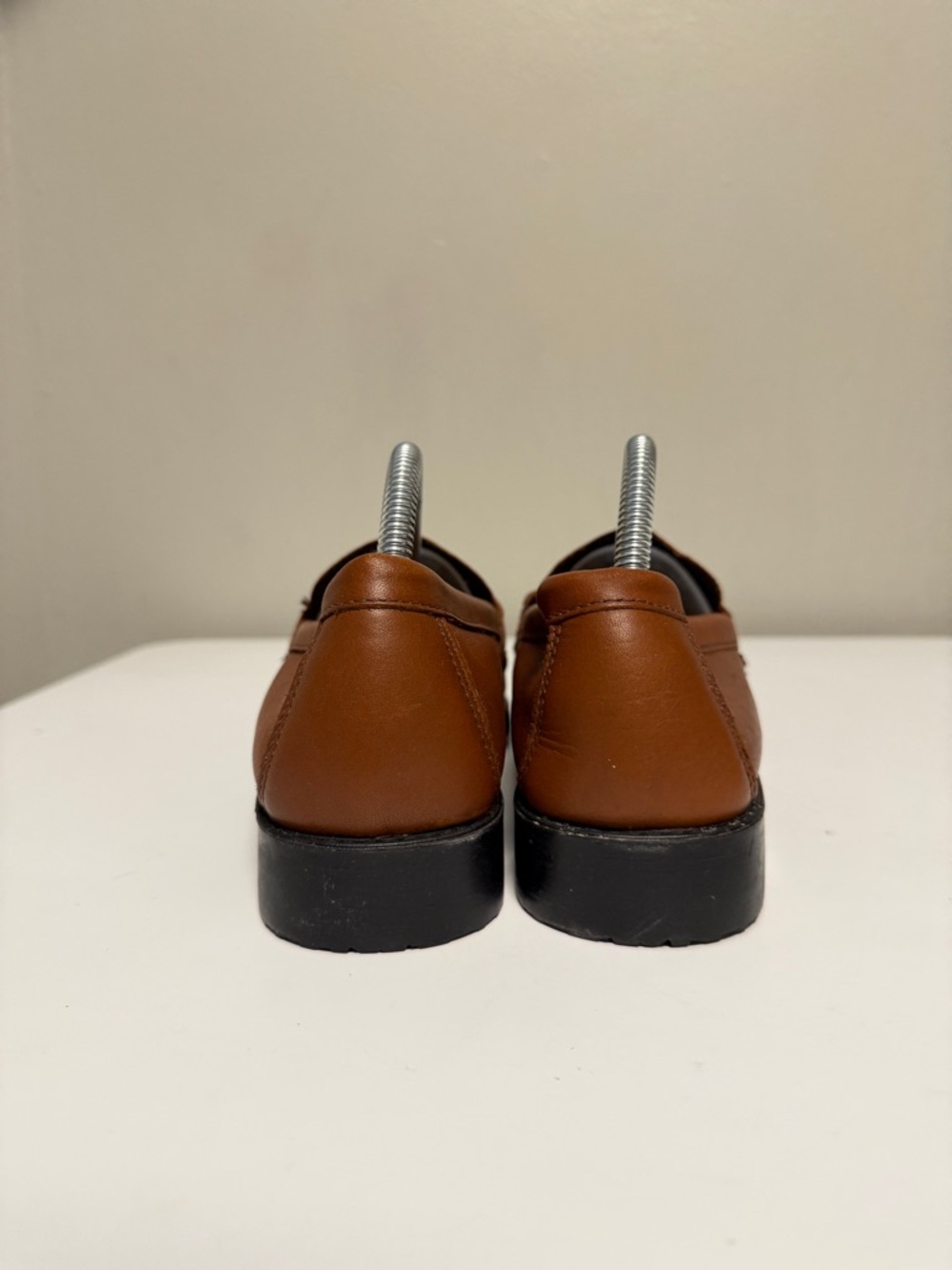 Bass Weejuns Katherine II Brown Leather Penny Loafers US 9 W Preppy Collegiate - Picture 4 of 11